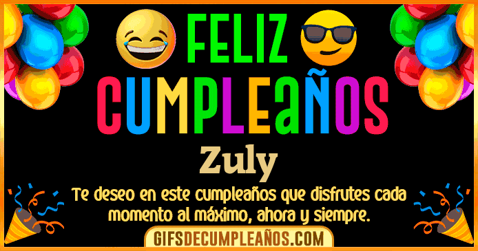 Feliz Cumpleaños Zuly
